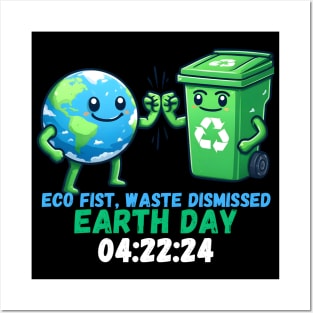 eco fist waste dismissed earth day 2024 Posters and Art